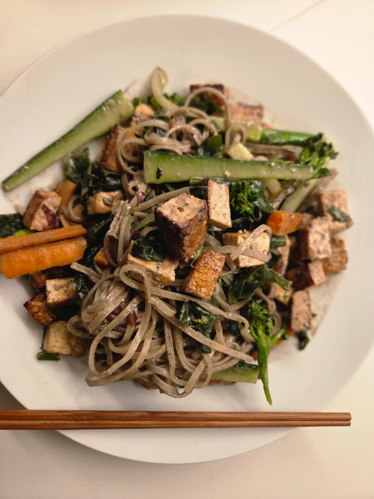 Black Sesame & Miso Noodle Stir Fry