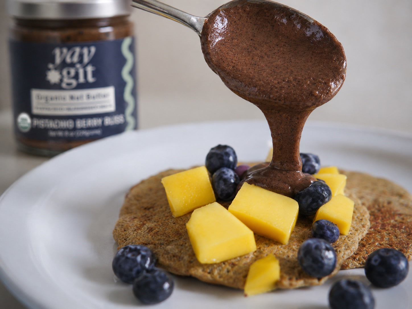 Pistachio Berry Bliss - Pistachio Blueberry Maca Butter
